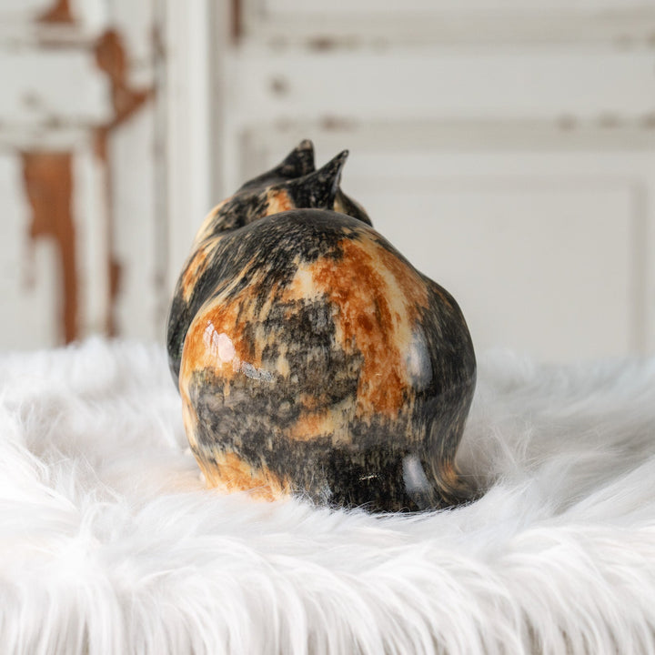 【Winstanley Cat ウィンスタンレイ キャット】丸い背中をなでたくなる オッドアイトータスシェル サビ猫 /25J