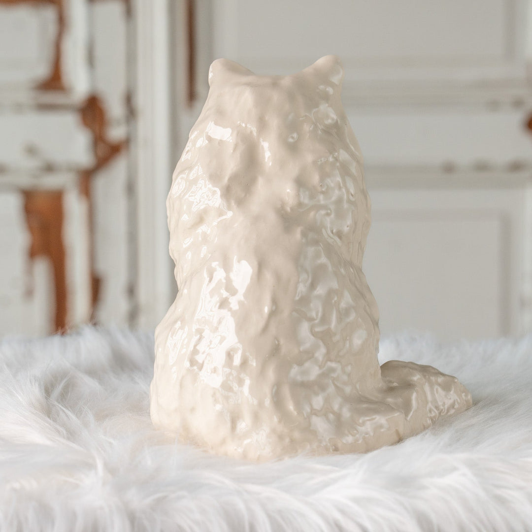 【Winstanley Cat ウィンスタンレイ キャット】思わず触りたくなるふわふわの毛並みが素敵 オッドアイ スノーウィー 長毛 白猫