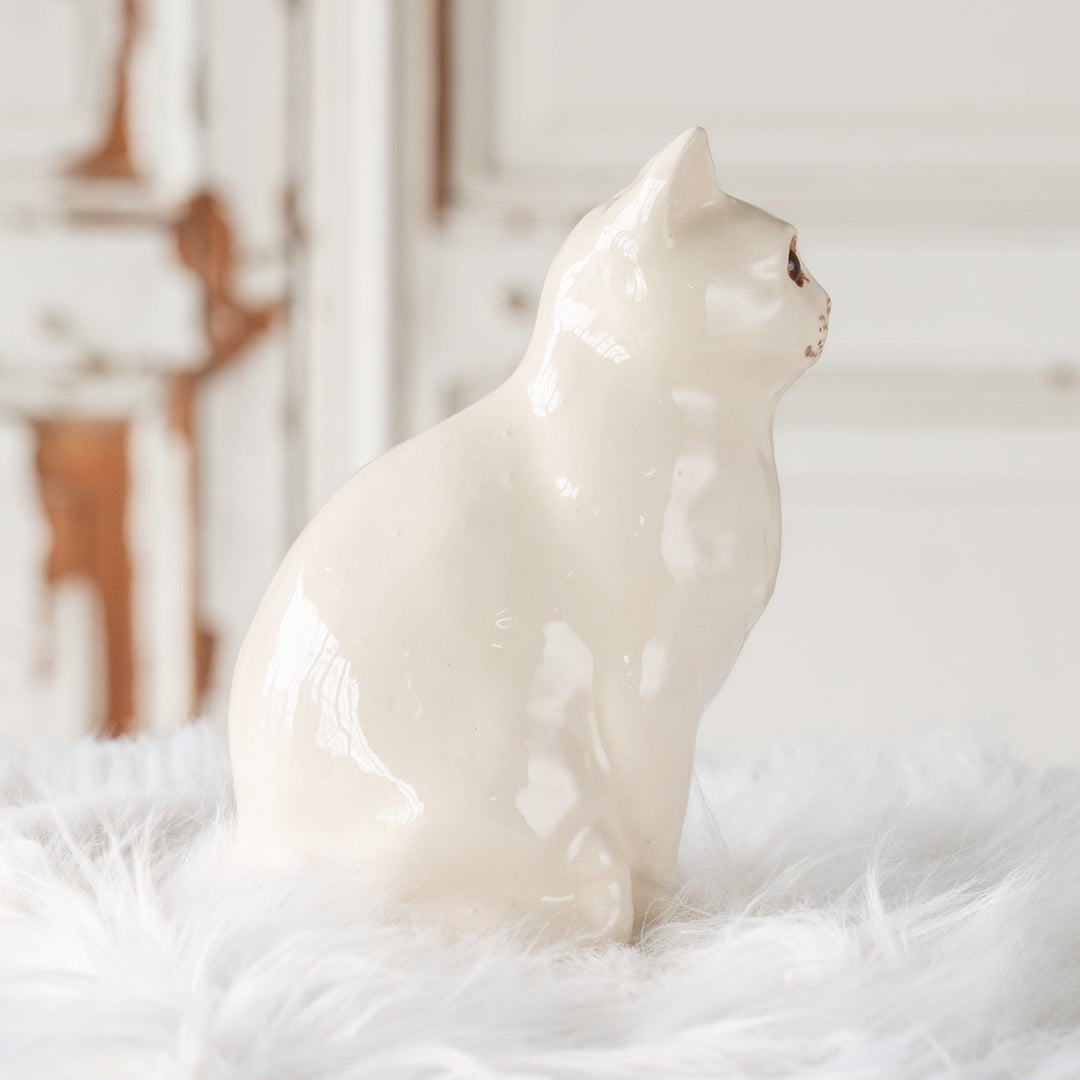 【Winstanley Cat ウィンスタンレイ キャット】モフモフした首回りが上品 オッドアイ スノーウィー 白猫 /25J