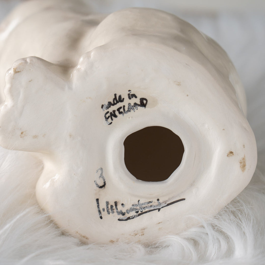 【Winstanley Cat ウィンスタンレイ キャット】モフモフした首回りが上品 オッドアイ スノーウィー 白猫 /25J