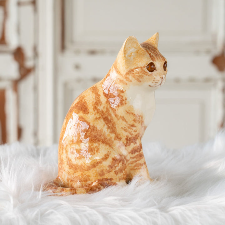 【Winstanley Cat ウィンスタンレイ キャット】くるんと丸めた尻尾が印象的 ジンジャー 茶トラ猫 /25J