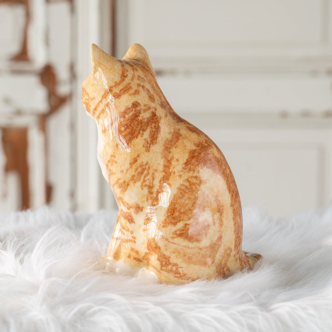 【Winstanley Cat ウィンスタンレイ キャット】くるんと丸めた尻尾が印象的 ジンジャー 茶トラ猫 /25J