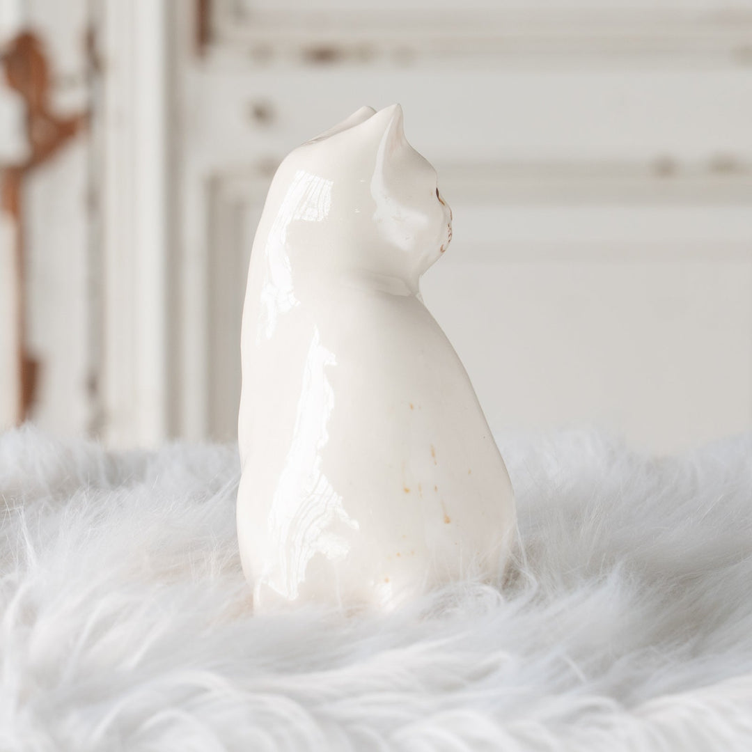 【Winstanley Cat ウィンスタンレイ キャット】しなやかな曲線のフォルムがエレガント オッドアイ スノーウィー 白猫 /25J