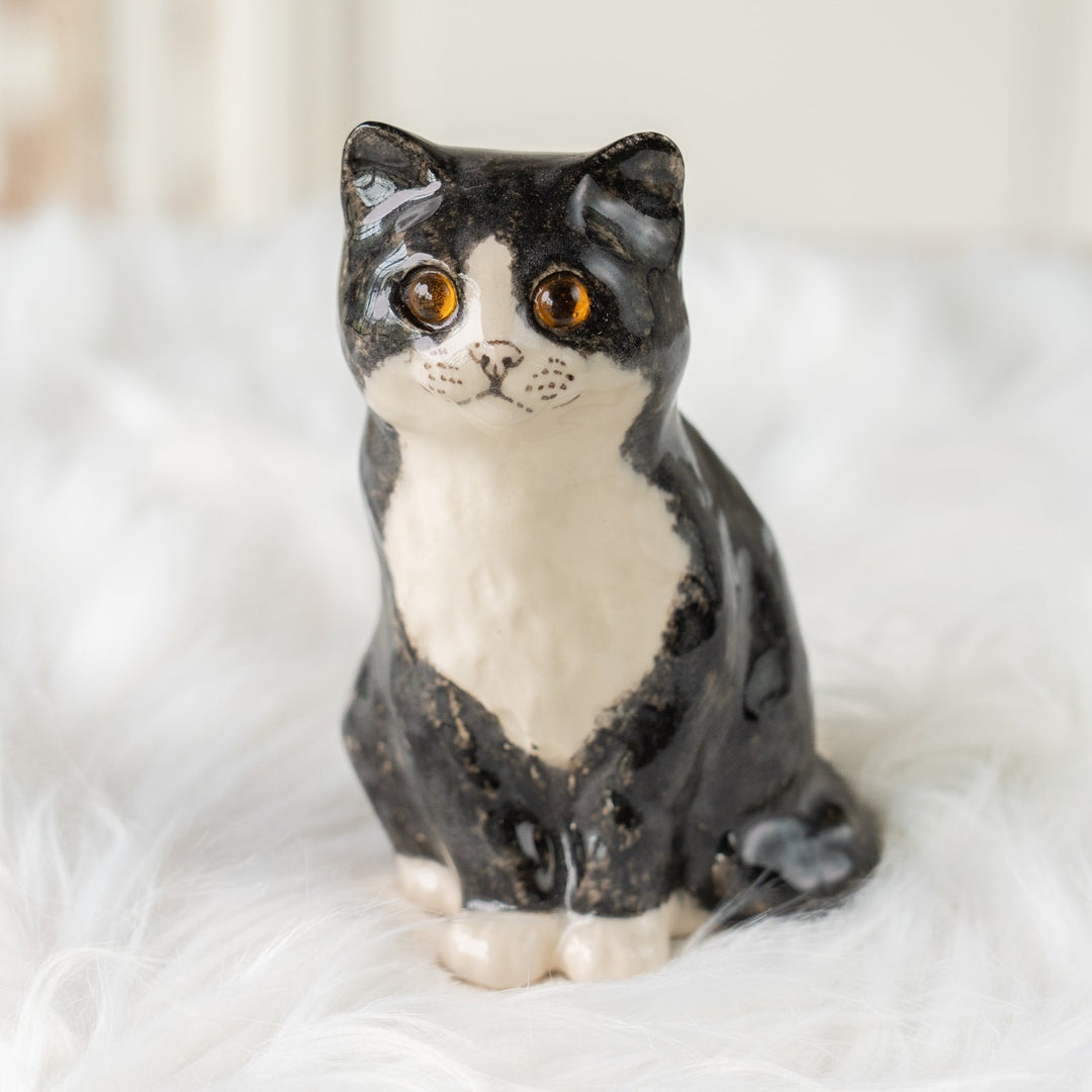 【Winstanley Cat ウィンスタンレイ キャット】ぽってりしたフォルムが魅力的 タキシード 白黒猫 /25J