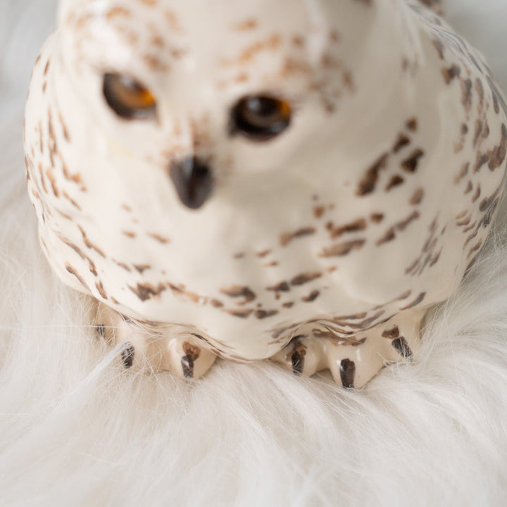 【Winstanley Owl ウィンスタンレイ オウル】白くて丸い可愛らしいフォルム フクロウ /25J