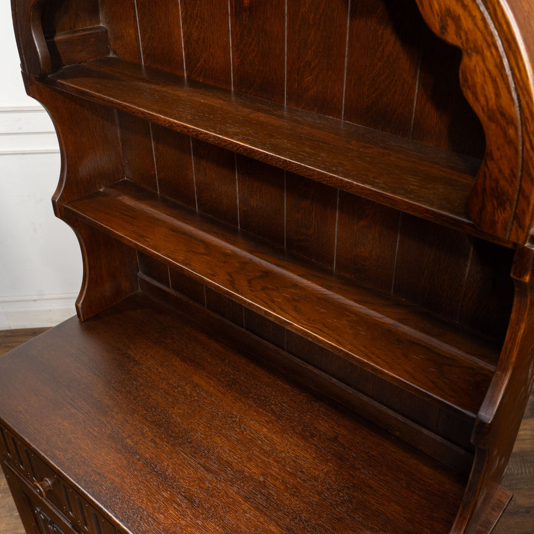 丸みを帯びたデザインはトラディショナルな印象 オーク オープンカップボード /25I