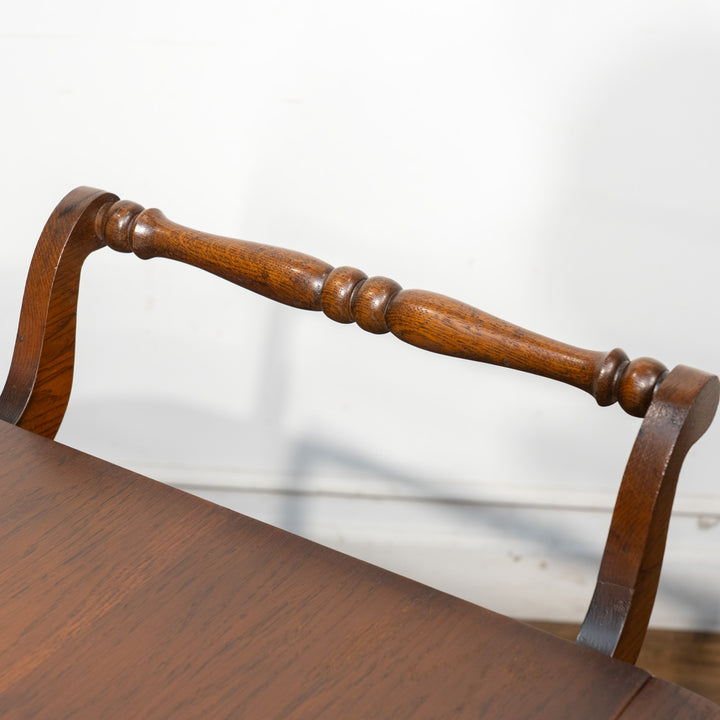 優雅な曲線フォルムと車輪デザインが印象的 ドロップリーフ ティートローリー /25I