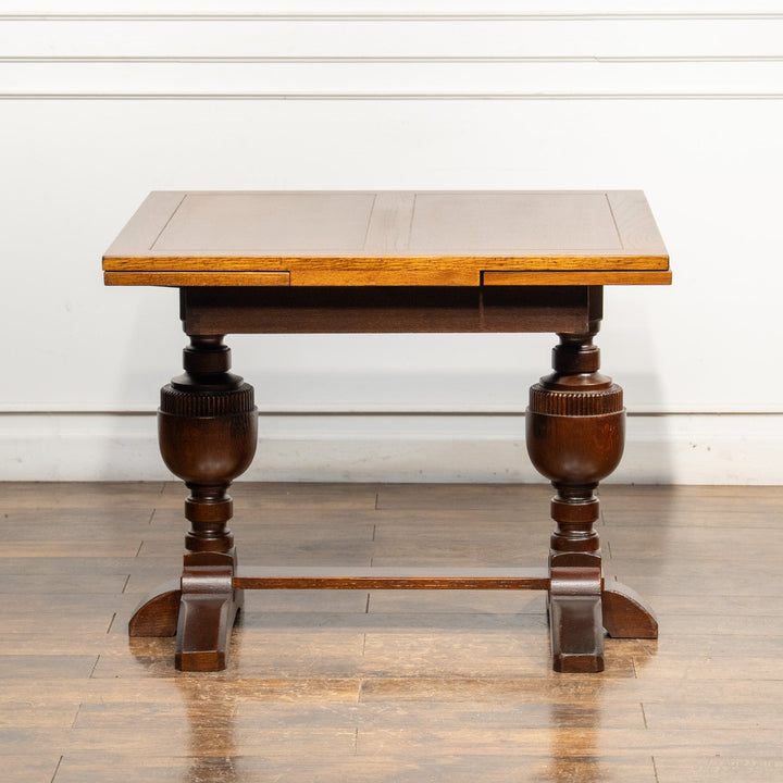 気品を感じるバルボスレッグが特徴的 ドローリーフ 伸長式ダイニングテーブル /25I