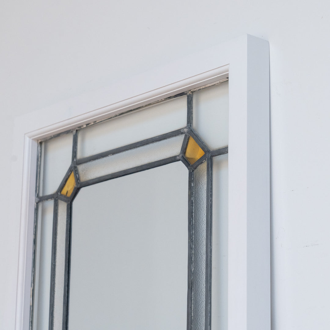 シンプルなステンドグラスとの組み合わせが抜群 ウォールミラー /22L-B