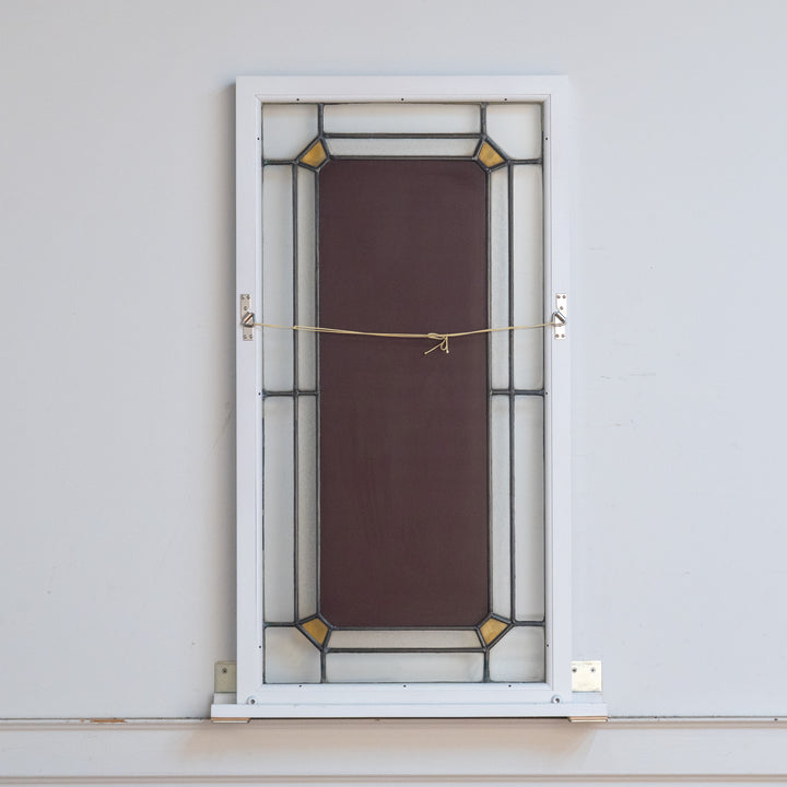 シンプルなステンドグラスとの組み合わせが抜群 ウォールミラー /22L-B