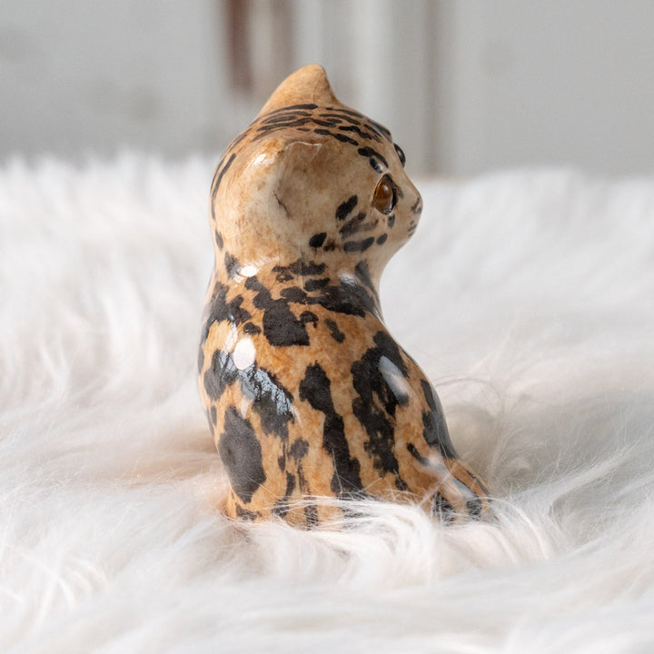 【Winstanley Cat ウィンスタンレイ キャット】興味深げに眺める姿が可愛らしい ベンガル ヒョウ柄猫 /25L