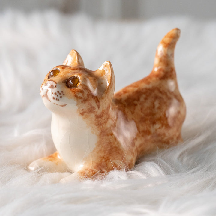 【Winstanley Cat ウィンスタンレイ キャット】今にも飛びかかりそうな躍動感あるフォルム ジンジャー 茶トラ猫 /25L