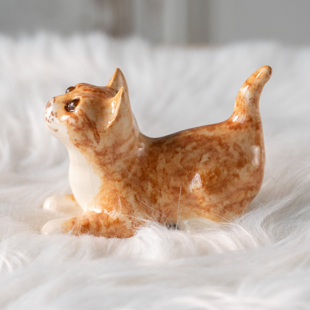 【Winstanley Cat ウィンスタンレイ キャット】今にも飛びかかりそうな躍動感あるフォルム ジンジャー 茶トラ猫 /25L