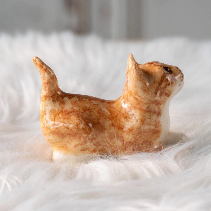 【Winstanley Cat ウィンスタンレイ キャット】今にも飛びかかりそうな躍動感あるフォルム ジンジャー 茶トラ猫 /25L