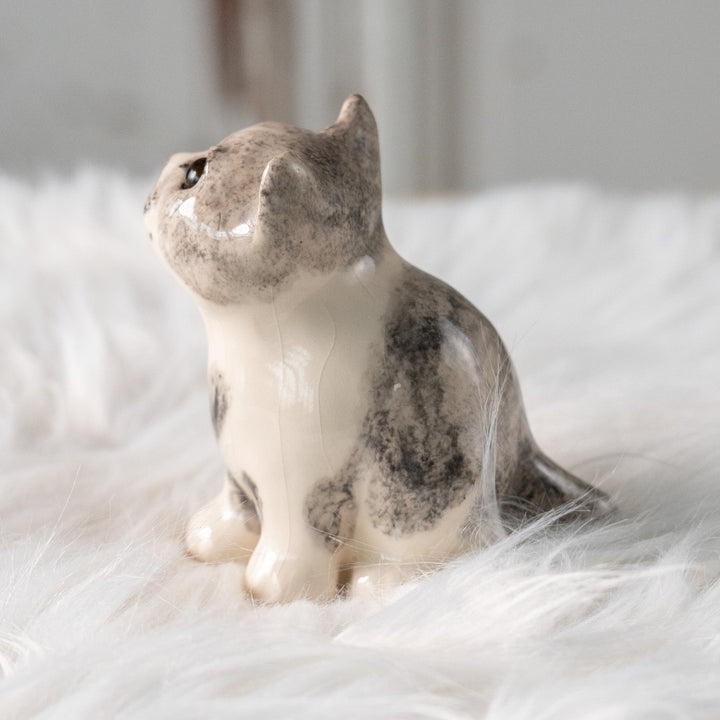 【Winstanley Cat ウィンスタンレイ キャット】丸々したフォルムがキュート ハートマーク バイカラー ブチ猫 /25L