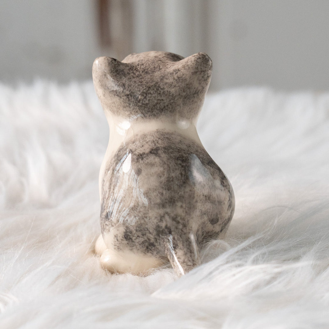 【Winstanley Cat ウィンスタンレイ キャット】丸々したフォルムがキュート ハートマーク バイカラー ブチ猫 /25L