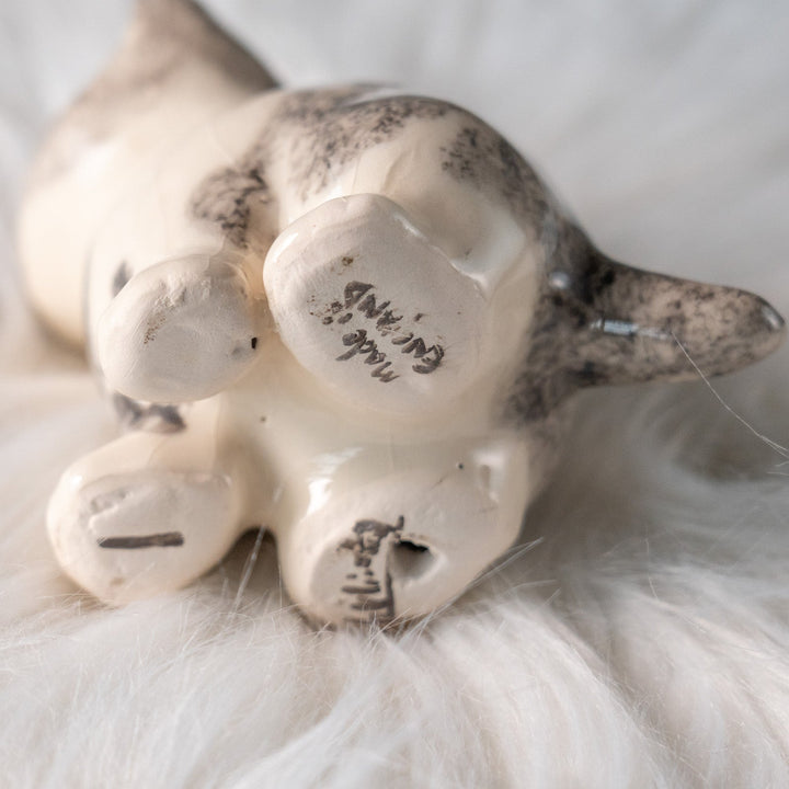 【Winstanley Cat ウィンスタンレイ キャット】丸々したフォルムがキュート ハートマーク バイカラー ブチ猫 /25L