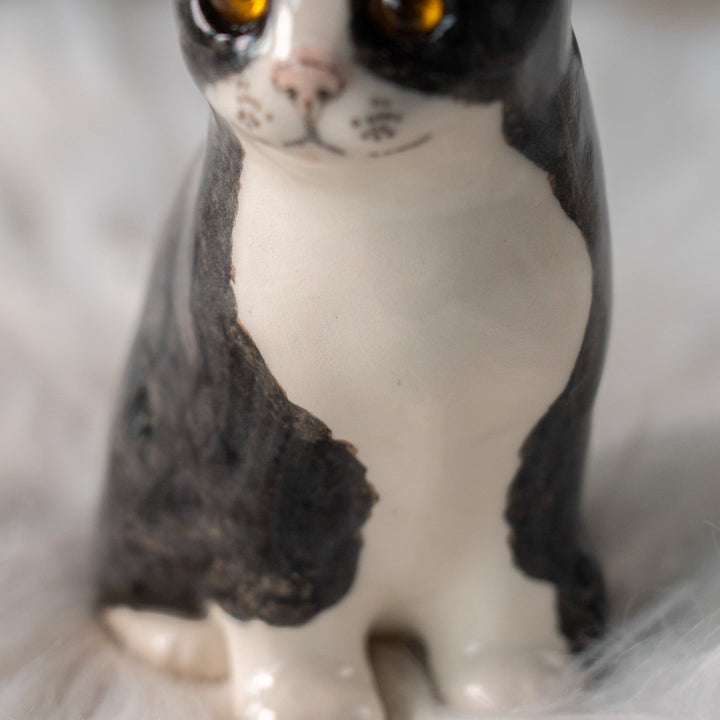 【Winstanley Cat ウィンスタンレイ キャット】愛嬌のある表情や柄が目を惹く タキシード 白黒猫 /25L-A