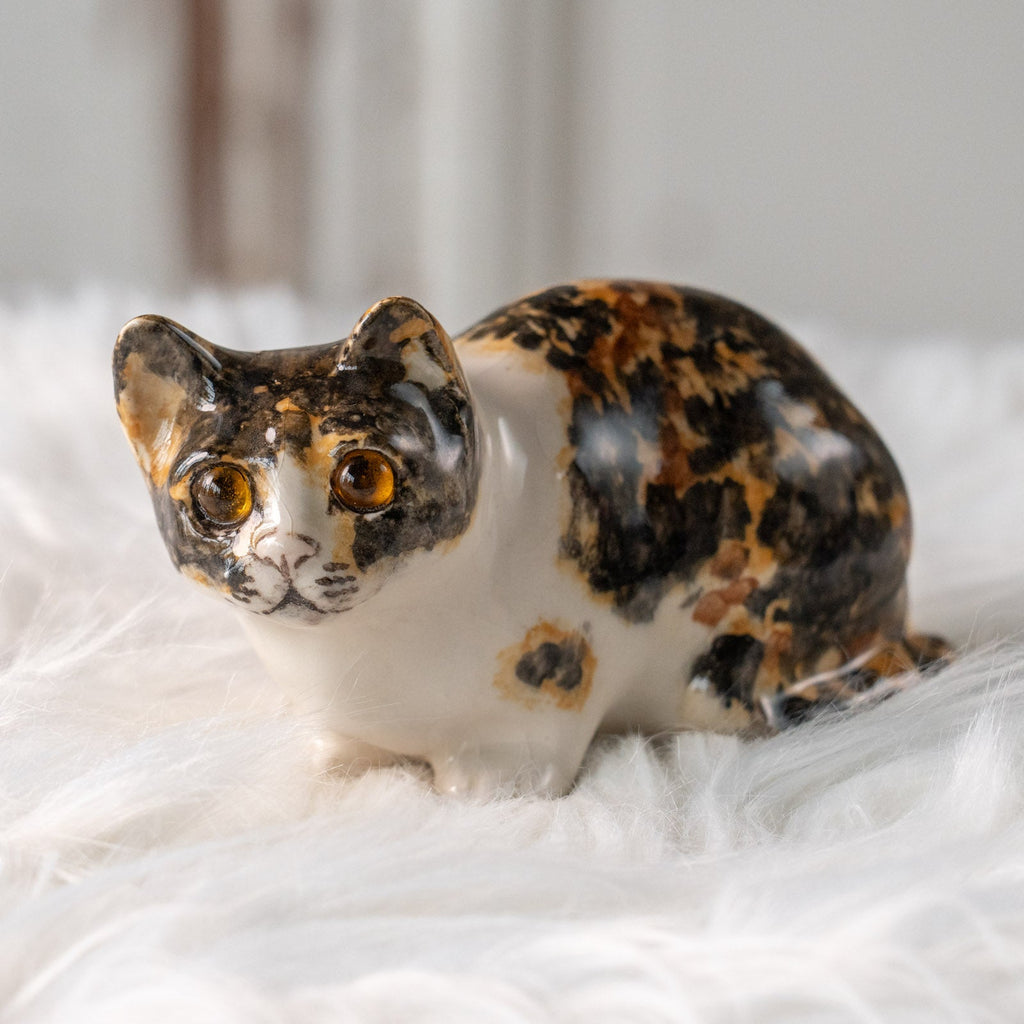 サイズ1　ウィンスタンレイキャット　ケンジントンキャット　キャリコ三毛猫 ウィンスタンレイキャット ケンジントンキャット✨真緑の瞳✨激レア三 置物