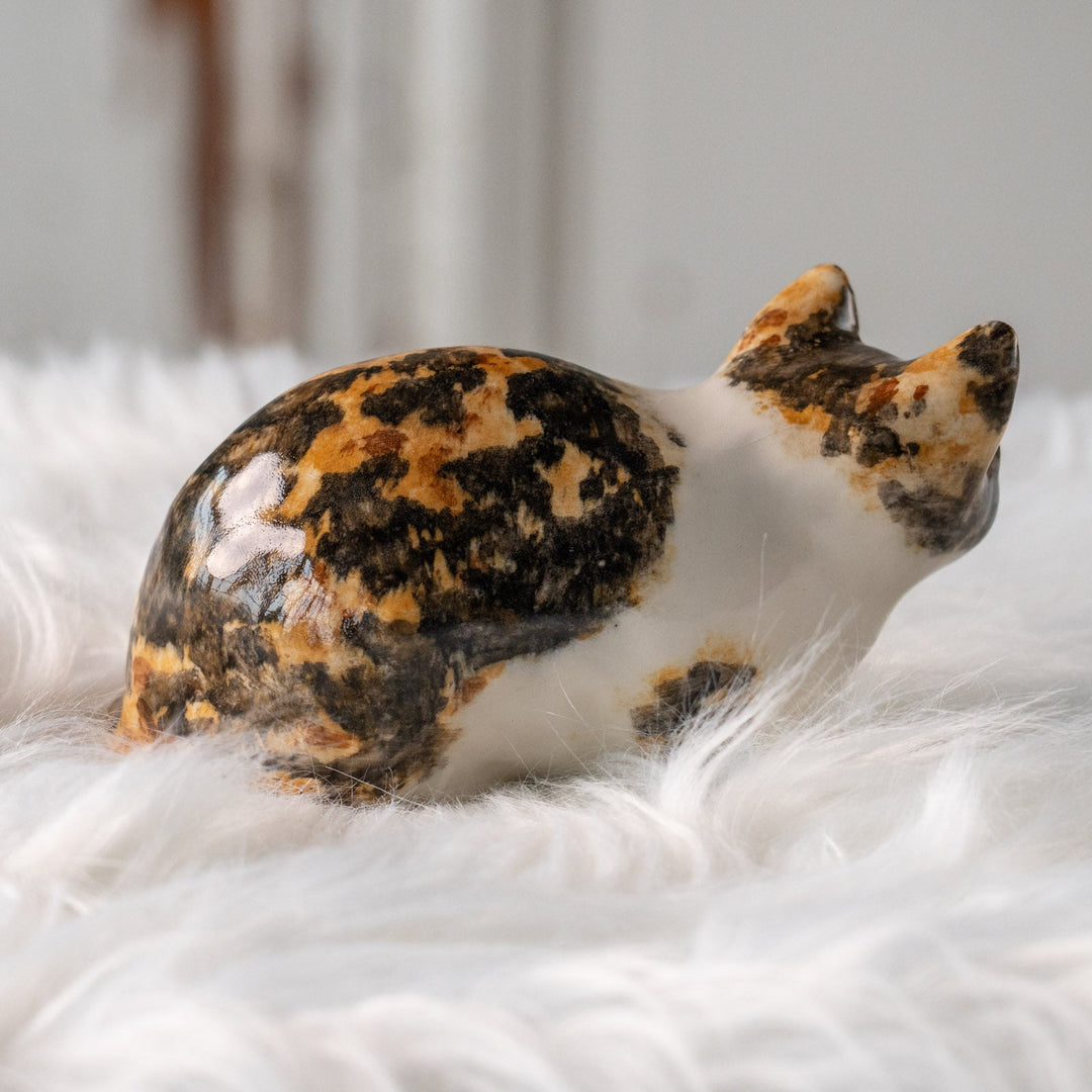 【Winstanley Cat ウィンスタンレイ キャット】姿勢を低くして獲物を狙う キャリコ 三毛猫 /25L