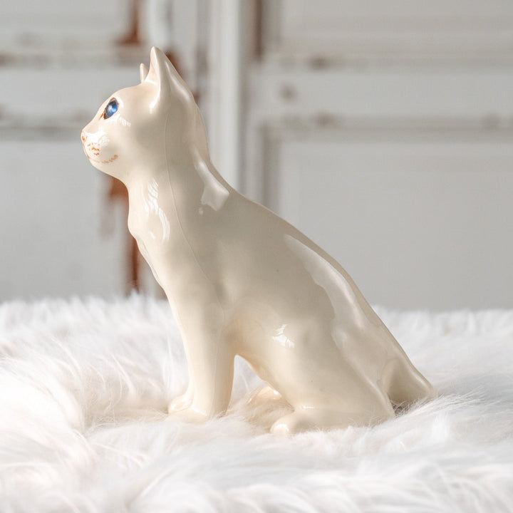 【Winstanley Cat ウィンスタンレイ キャット】大きく美しいオッドアイが神秘的 スノーウィー 白猫 /25L