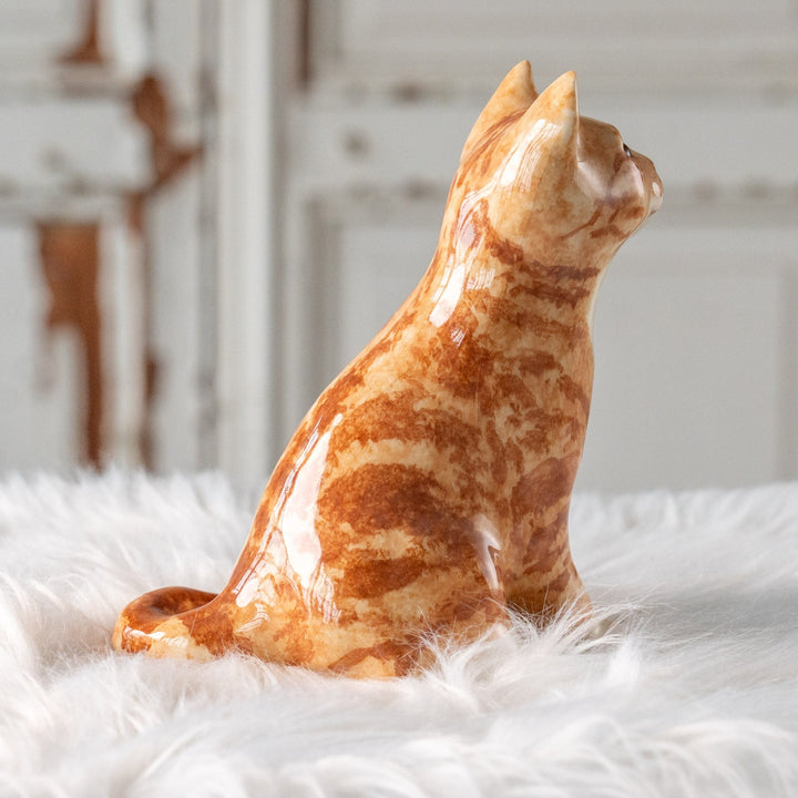 【Winstanley Cat ウィンスタンレイ キャット】招き猫を思わせるフォルムが印象的 ジンジャー 茶トラ猫 /25L-B
