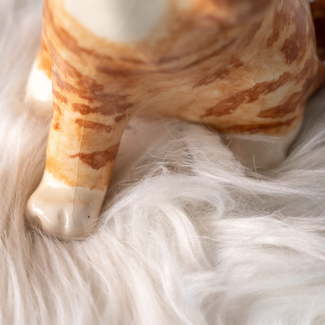 【Winstanley Cat ウィンスタンレイ キャット】招き猫を思わせるフォルムが印象的 ジンジャー 茶トラ猫 /25L-B