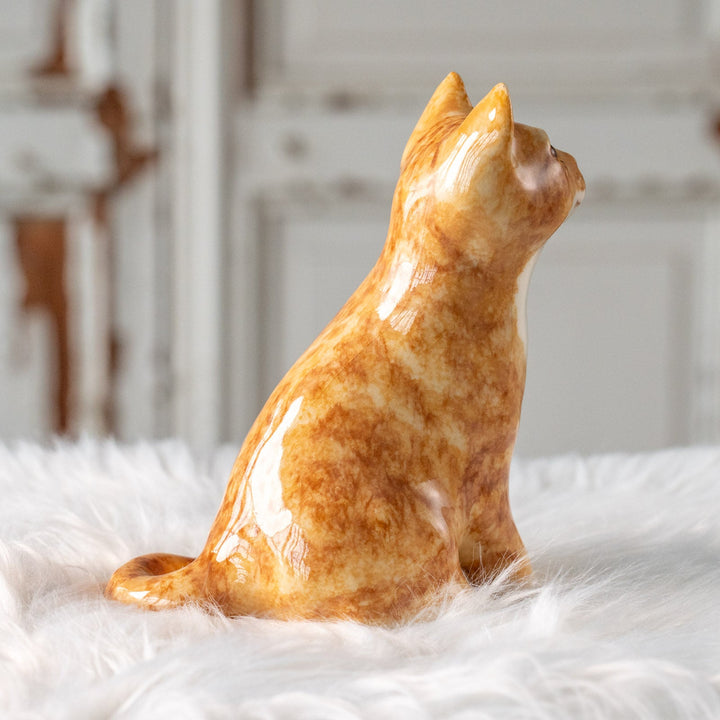 【Winstanley Cat ウィンスタンレイ キャット】招き猫を思わせるフォルムが印象的 ジンジャー 茶トラ猫 /25L-A