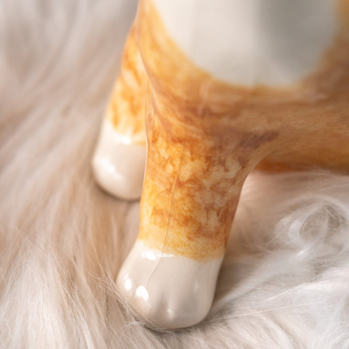 【Winstanley Cat ウィンスタンレイ キャット】招き猫を思わせるフォルムが印象的 ジンジャー 茶トラ猫 /25L-A