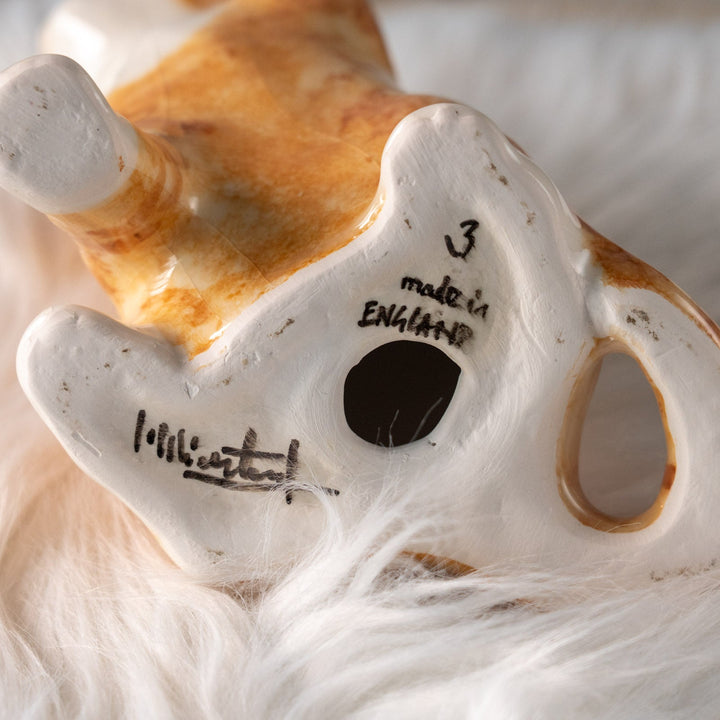 【Winstanley Cat ウィンスタンレイ キャット】招き猫を思わせるフォルムが印象的 ジンジャー 茶トラ猫 /25L-A