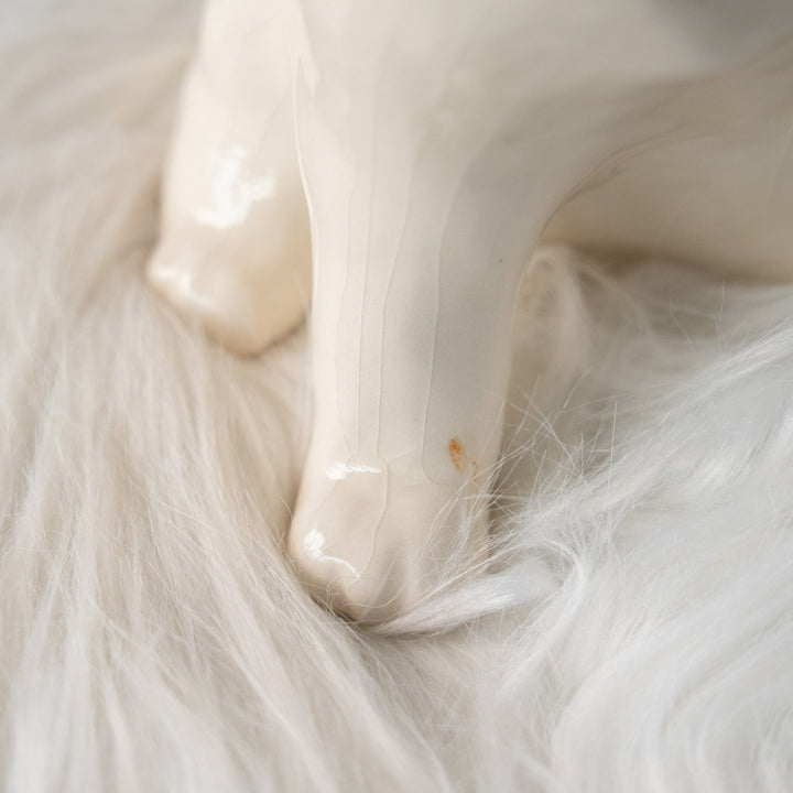 【Winstanley Cat ウィンスタンレイ キャット】招き猫を思わせるフォルムが印象的 オッドアイ スノーウィー 白猫 /25L