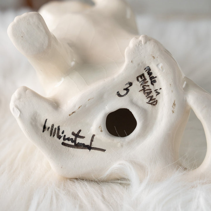 【Winstanley Cat ウィンスタンレイ キャット】招き猫を思わせるフォルムが印象的 オッドアイ スノーウィー 白猫 /25L