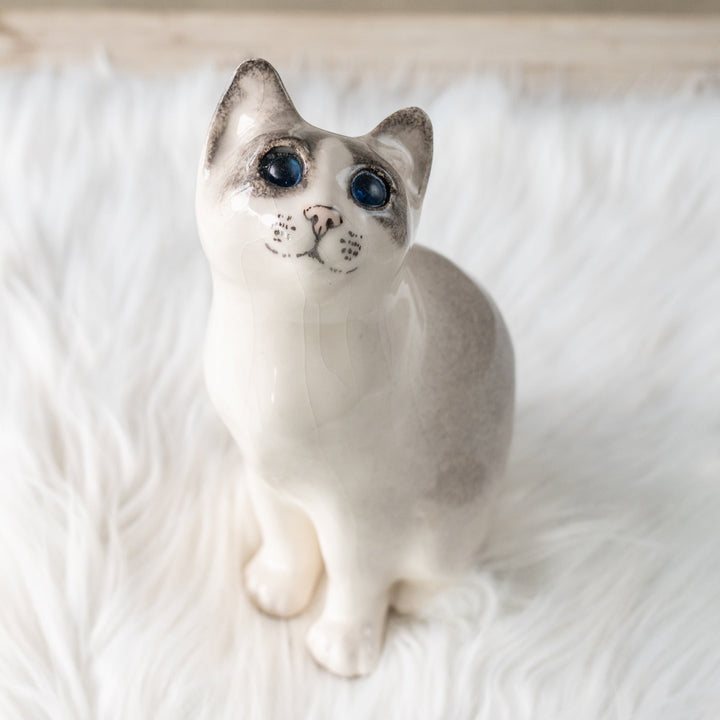 【Winstanley Cat ウィンスタンレイ キャット】気になるものを目で追う仕草をリアルに表現 ブルーアイ サイアミーズ /25L