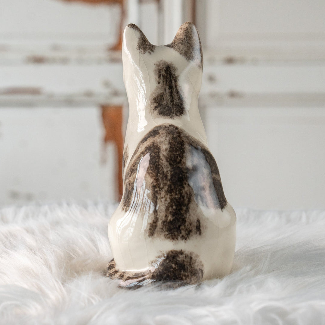 【Winstanley Cat ウィンスタンレイ キャット】ちょこんと座った姿が可愛らしい バイカラー ブチ猫 /25L