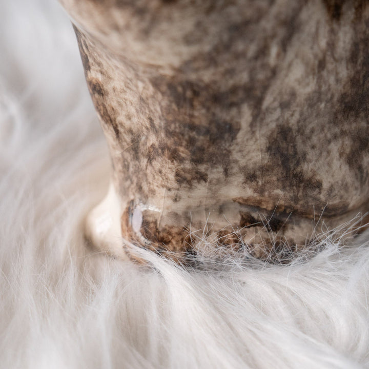 【Winstanley Cat ウィンスタンレイ キャット】両足をきゅっと揃えた上品な佇まい シルバータビー サバトラ猫 /25L