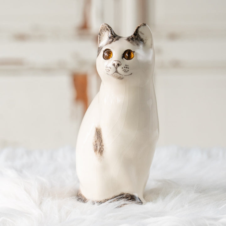 【Winstanley Cat ウィンスタンレイ キャット】気品ある顔立ちに背中の模様がユニーク バイカラー ブチ猫 /25L