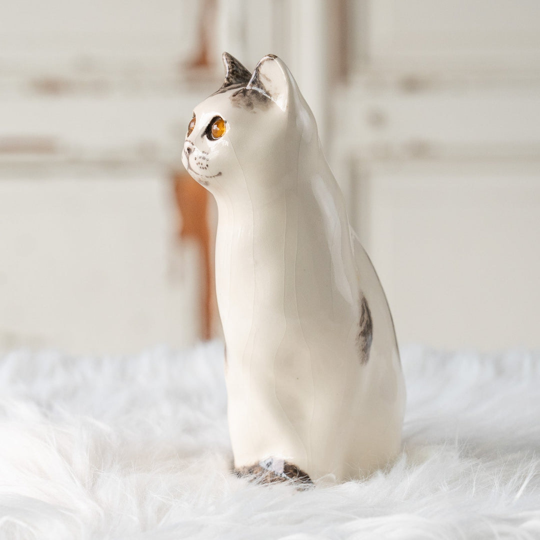 【Winstanley Cat ウィンスタンレイ キャット】気品ある顔立ちに背中の模様がユニーク バイカラー ブチ猫 /25L