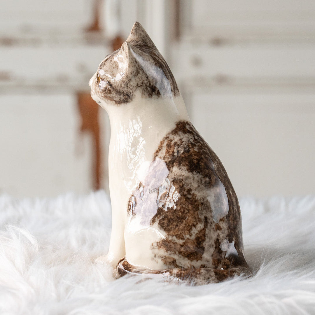 【Winstanley Cat ウィンスタンレイ キャット】小首をかしげた不思議そうな表情が魅力 シルバータビー サバトラ猫 /25L