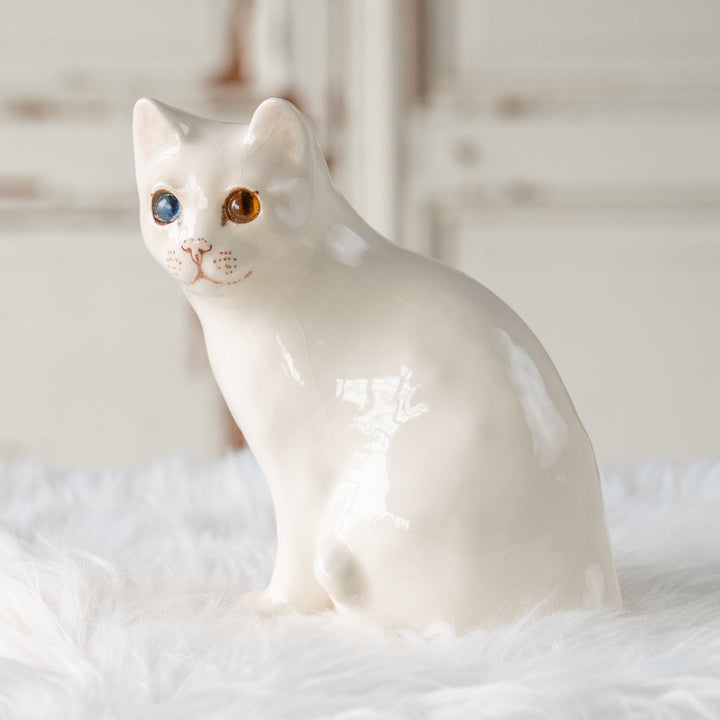 【Winstanley Cat ウィンスタンレイ キャット】真っ白なボディにオッドアイが美しい スノーウィー 白猫 /25L