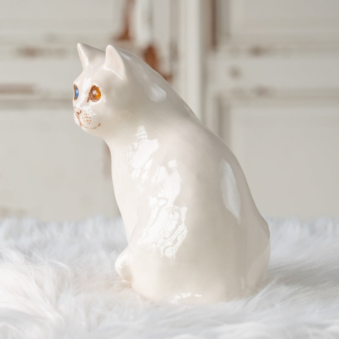 【Winstanley Cat ウィンスタンレイ キャット】真っ白なボディにオッドアイが美しい スノーウィー 白猫 /25L