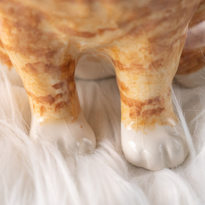 【Winstanley Cat ウィンスタンレイ キャット】ずんぐりしたフォルムがたまらない愛らしさ ジンジャー 茶トラ猫 /25L