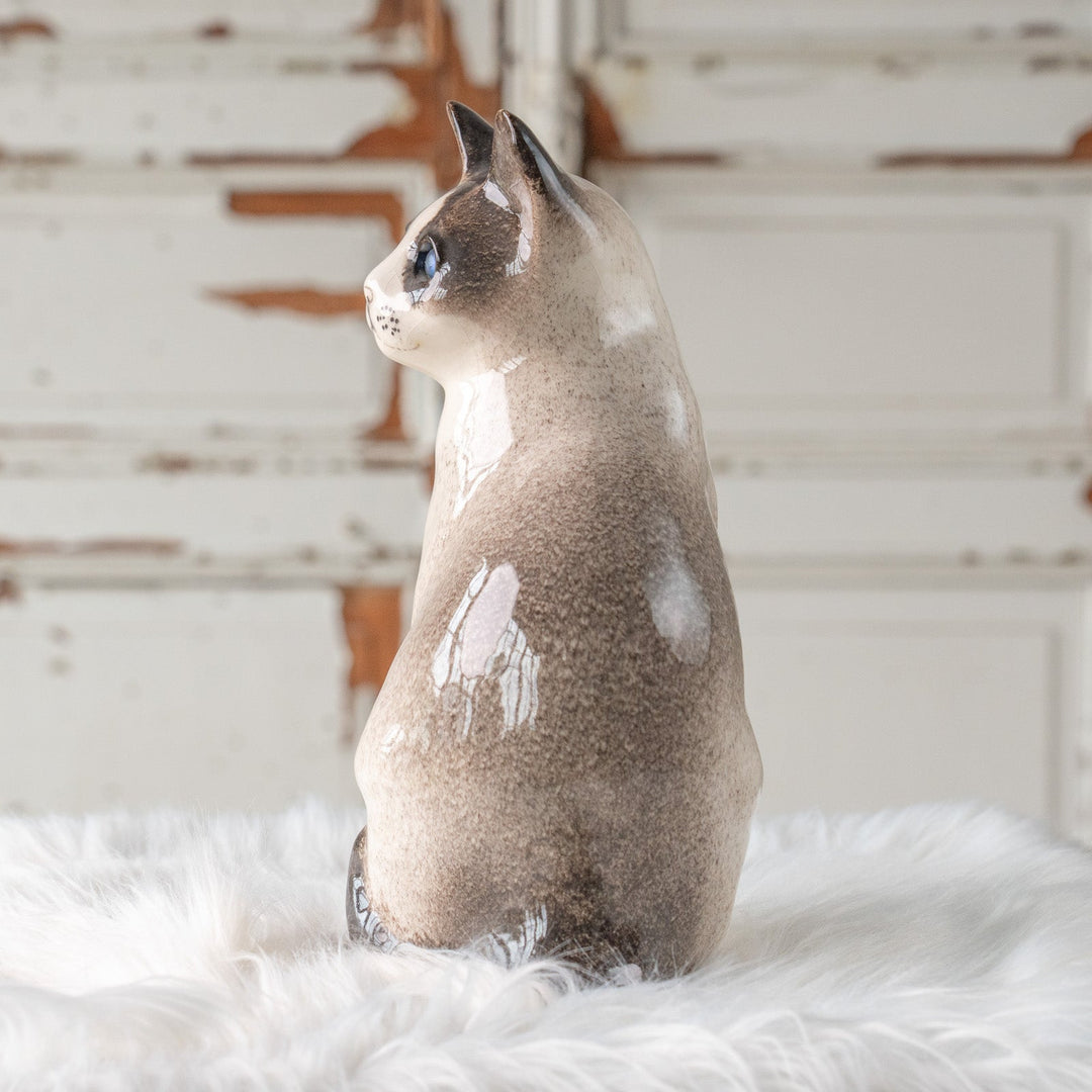 【Winstanley Cat ウィンスタンレイ キャット】おすまし顔でこちらを見つめる ブルーアイ サイアミーズ シャム猫 /25L