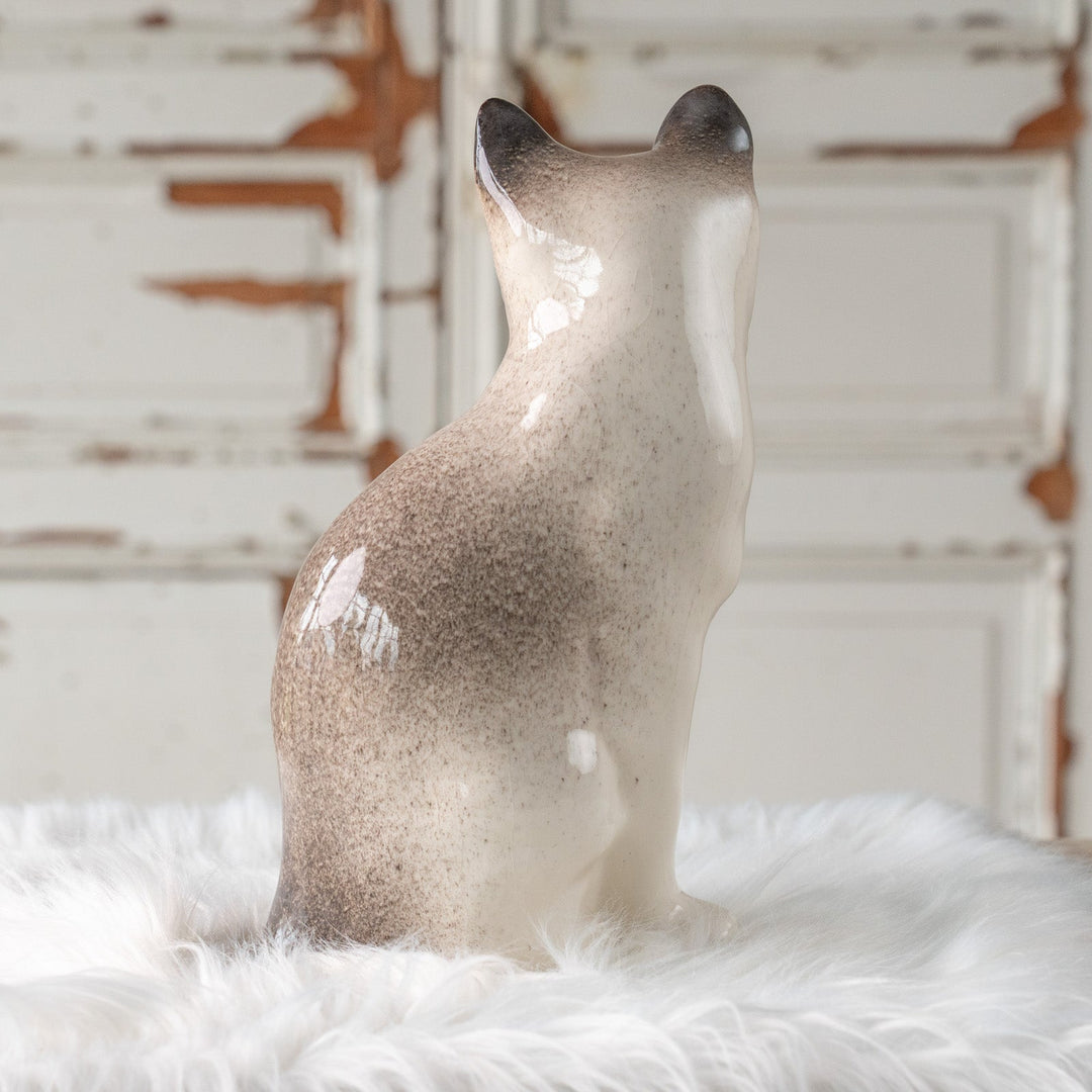 【Winstanley Cat ウィンスタンレイ キャット】おすまし顔でこちらを見つめる ブルーアイ サイアミーズ シャム猫 /25L