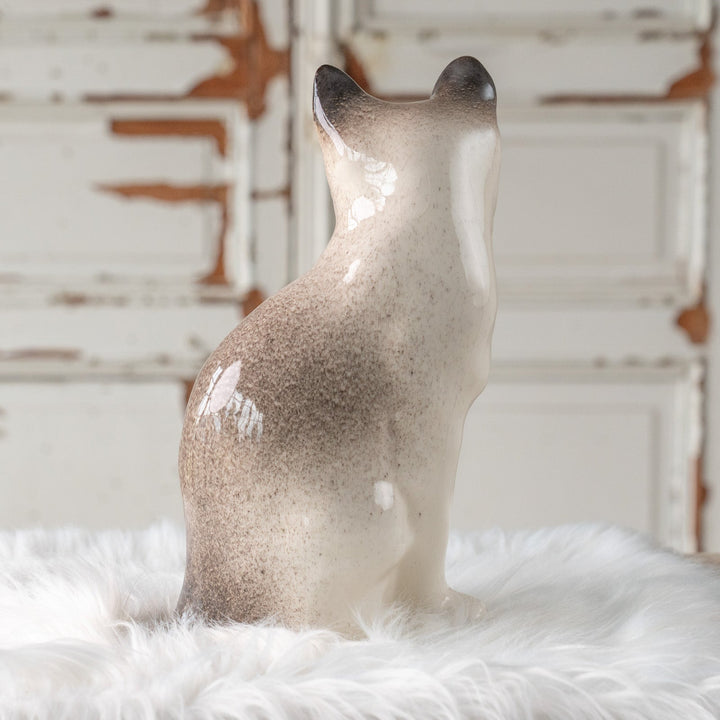 【Winstanley Cat ウィンスタンレイ キャット】おすまし顔でこちらを見つめる ブルーアイ サイアミーズ シャム猫 /25L