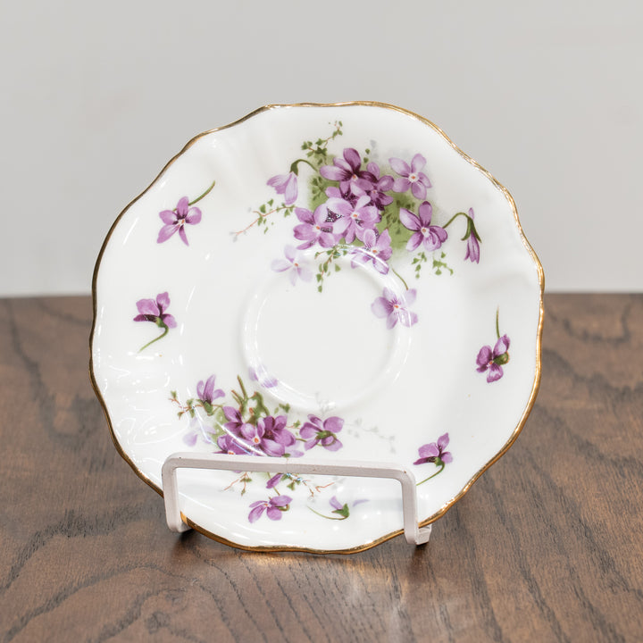 【Hammersley ハマースレイ /VICTORIAN VIOLETS ヴィクトリアンバイオレット】コーヒーカップ&ソーサー /25L