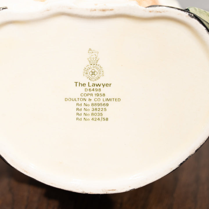【ROYAL DOULTON ロイヤルドルトン The Lawyer ロイヤー】キャラクタージャグ ラージ /25L