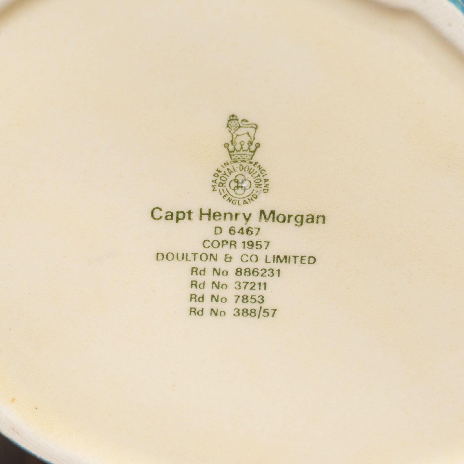 ROYAL DOULTON ロイヤルドルトン Henry Morgan ヘンリー・モーガン