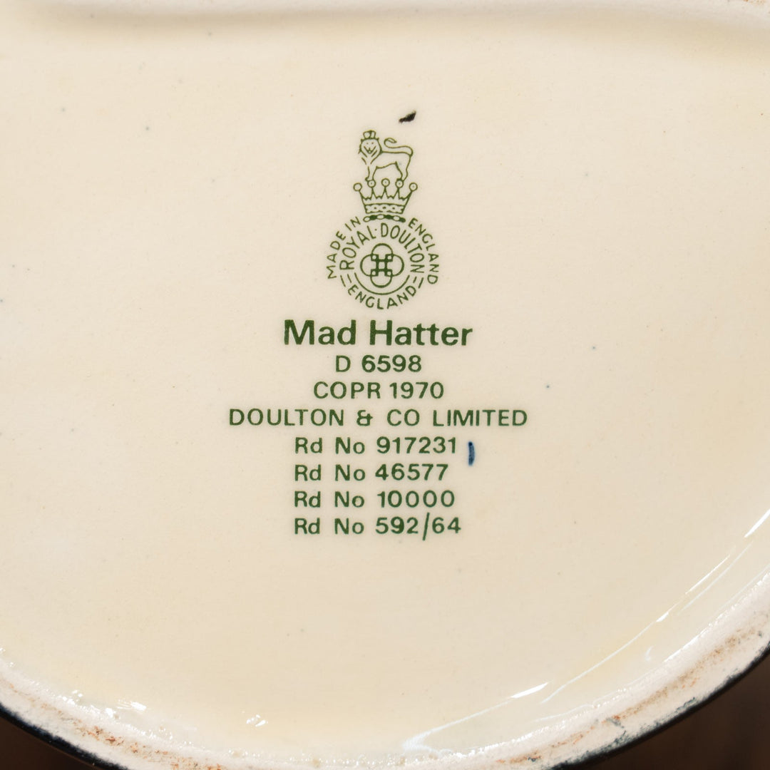 【ROYAL DOULTON ロイヤルドルトン Mad Hatter マッド・ハッター】キャラクタージャグ ラージ /25L