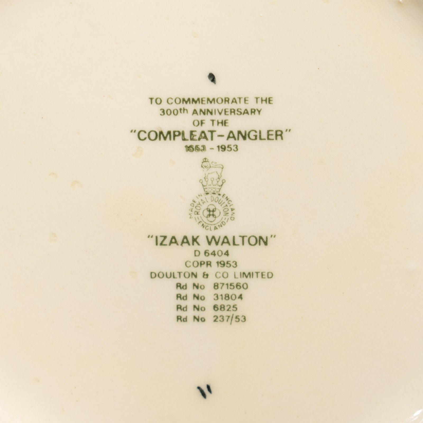 ROYAL DOULTON ロイヤルドルトン The Compleat Angler コンプリート