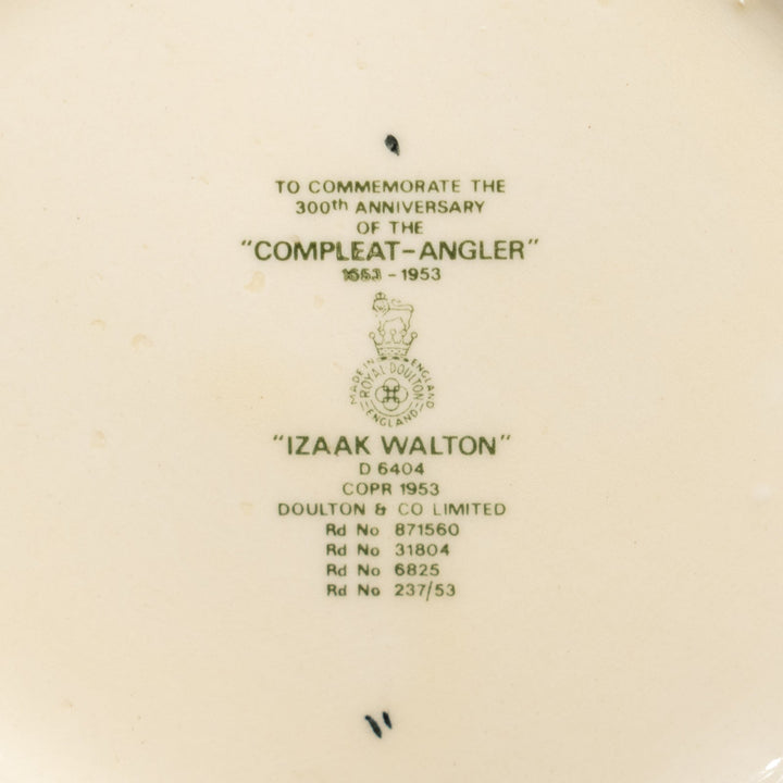 【ROYAL DOULTON ロイヤルドルトン The Compleat Angler コンプリート・アングラー】キャラクタージャグ ラージ /25L